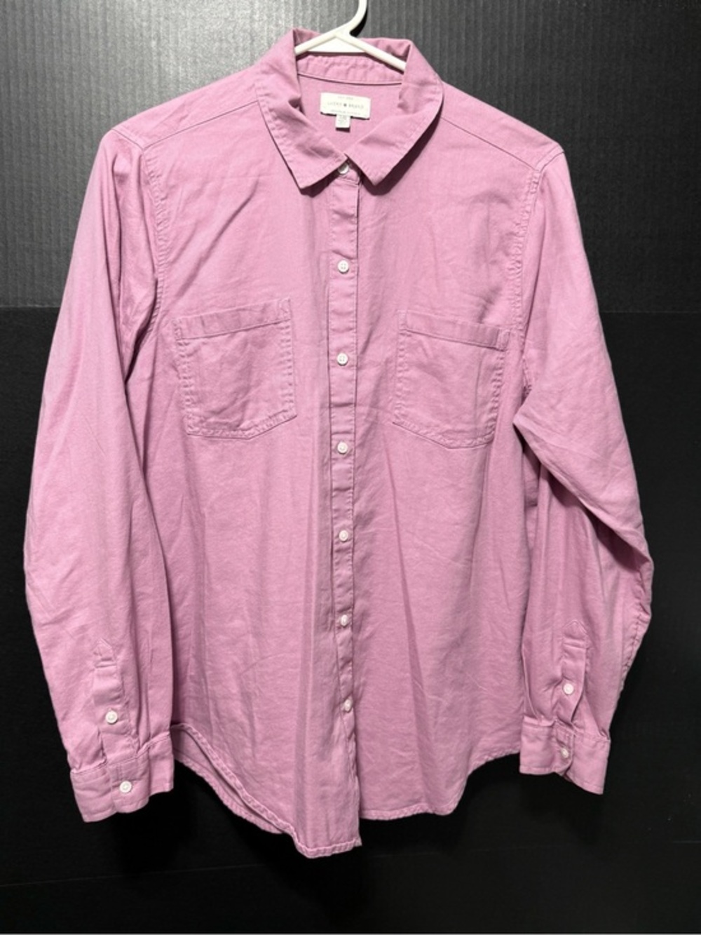 🍄Lucky Brand Lavender Button Down Long Sleeve Shirt